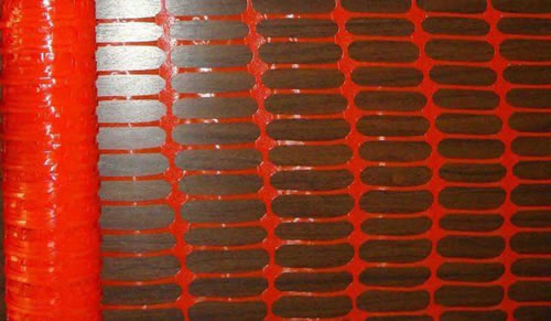 Orange Color Plastic Mesh Barrier