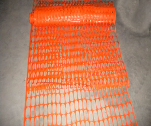 Orange Snow Barrier Fence